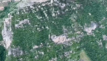 贵州花江峡谷大桥无绳蹦极引热议，工作人员：20-50米高度自选，下方有160㎡安全网接住