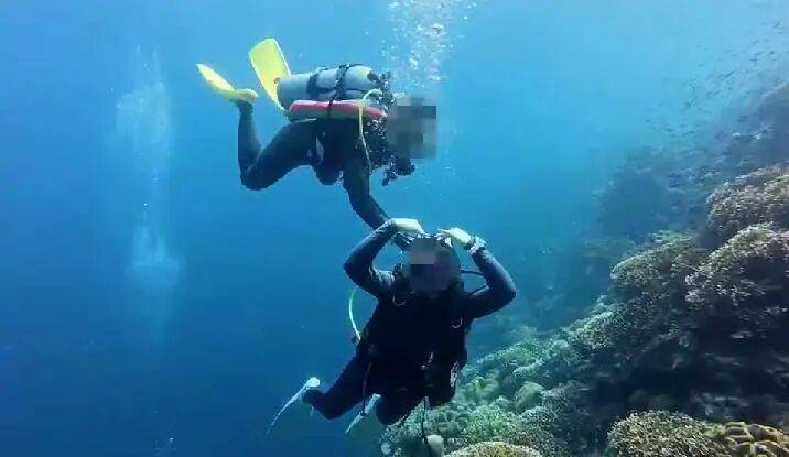 潜水员水下关闭女性潜友气瓶,疑还拍视频发朋友圈?多方回应